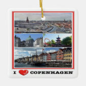 zDK014 COPENHAGEN KOPENHAGEN I LIEFT, Keramisch Ornament (Voorkant)