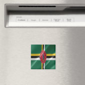 zDM002 DOMINICA, Waving Flag, Amerika, Fridge Magneet (Insitu (Vaatwasser))