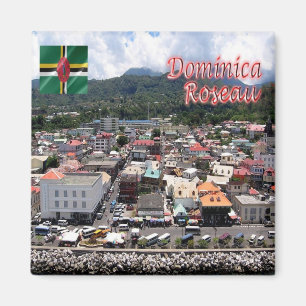 zDM005 ROSEAU, Cuise Pics, Dominica, Fridge Magneet