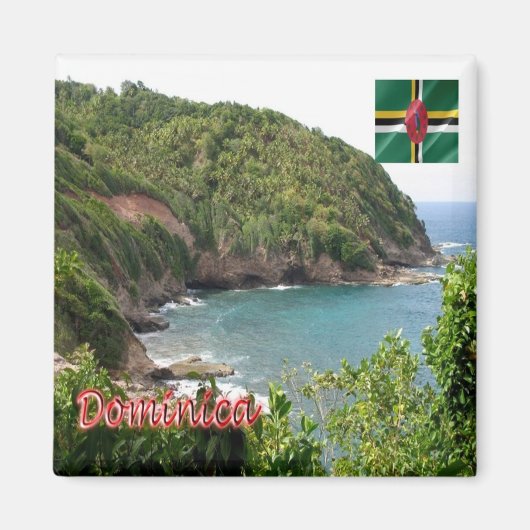 zDM009 DOMINICA, Panorama, Amerika, Fridge Magneet (Voorkant)