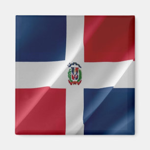 zDO002 DOMINICAN REPUBLIC, Waving Flag, Fridge Magneet