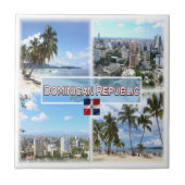 zDO003 DOMINICAANSE REPUBLIEK, Mozaïek, Amerika, Tegeltje (Voorkant)