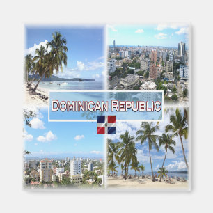 zDO003 DOMINICAN REPUBLIC, Mosaic, Amerika, Fridge Magneet