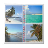 zDO004 DOMINICAANSE REPUBLIEK, Mozaïek, Amerika, Tegeltje (Voorkant)