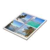 zDO004 DOMINICAANSE REPUBLIEK, Mozaïek, Amerika, Tegeltje (Zijkant)