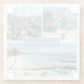 zDO005 DOMINICANSE REPUBLIEK, Mozaïek, Glazen Onderzetter (Achterkant)