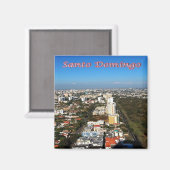 zDO008 SANTO DOMINGO, Dominicaanse Republiek, Frid Magneet (Voorkant / Achterkant)