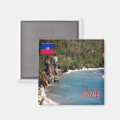 zDO021 HAITI, Dominicaanse Republiek, Fridge Magneet (Voorkant / Achterkant)