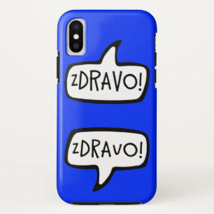 ZDRAVO! Bosnisch-Servische Greeting Speech Bubble Case-Mate iPhone Case