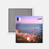 zDZ004 ALGERI, Algerije, Afrika, Fridge Magneet (Voorkant / Achterkant)