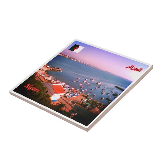 zDZ004 ALGERI, Algerije, Afrika, Tegeltje (Zijkant)