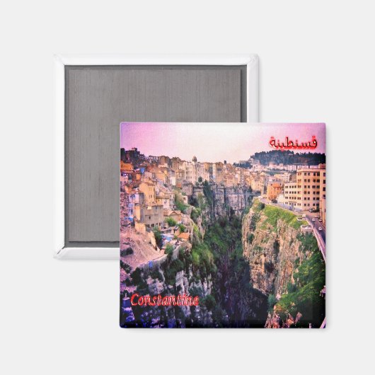 zDZ006 COSTANTINA, Algerije, Afrika, Fridge Magneet (Voorkant / Achterkant)