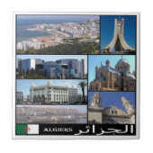 zDZ008 ALGERI, Mozaïek, Algerije, Afrika, Tegeltje (Voorkant)