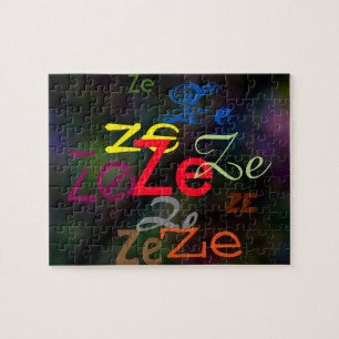 Ze/aangepast ronoun over puzzle legpuzzel