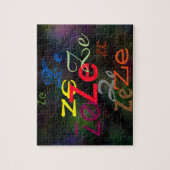 Ze/aangepast ronoun over puzzle legpuzzel (Verticaal)