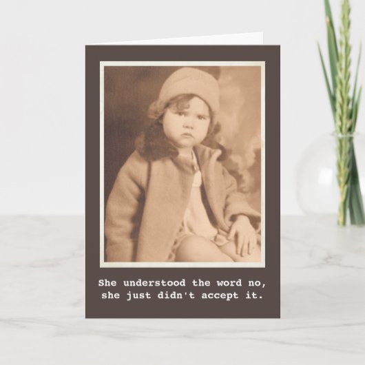 Ze accepteerde geen  foto kaart (Voorkant)