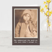 Ze accepteerde geen  foto kaart (Gele Bloem)