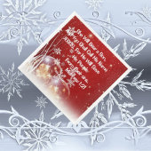 Ze Beer een kerstfeest. Servet