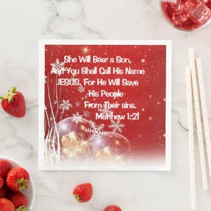 Ze Beer een kerstfeest. Servet