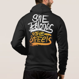 Ze behoort tot de straten, maar één plek hoodie