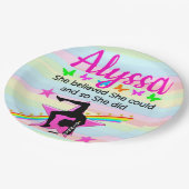 ZE BELIEVT DAT ZE KAN GYMNAST ONTWERPEN PAPIEREN BORDJE (Gekanteld)