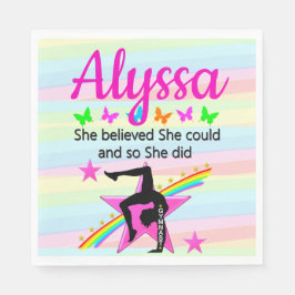 ZE BELIEVT DAT ZE KAN GYMNAST ONTWERPEN SERVET