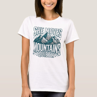 Ze Beweegt Bergen Stil T-Shirt | Dames Berg