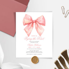 Ze bindt de knoop Blush Pink Bow Vrijgezellenfeest