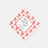 Ze bindt de knoop gepersonaliseerd Vrijgezellenfee Servet (Hoek)