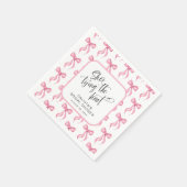 Ze bindt de knoop gepersonaliseerd Vrijgezellenfee Servet (Hoek)