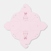 Ze bindt de knoop roze strik Vrijgezellenfeest Bedankdoosjes (Uitgevouwen)