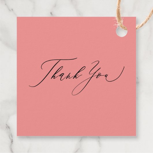 Ze bindt de knoop roze strik Vrijgezellenfeest Bedankjes Labels (Achterkant)