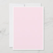 Ze bindt de knoop roze strik Vrijgezellenfeest Bedankkaart (Achterkant)