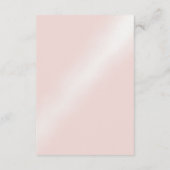 Ze bindt de knoop roze strik vrijgezellenfeest informatiekaartje (Achterkant)