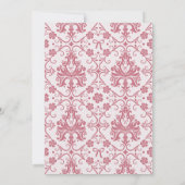 Ze bindt de knoop roze strik Vrijgezellenfeest Kaart (Achterkant)