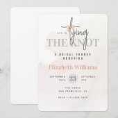 Ze bindt de knoop roze Vrijgezellenfeest Kaart (Voorkant / Achterkant)