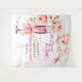 Ze bindt de knoop Vrijgezellenfeest achtergrond Wandkleed (Voorkant (horizontaal))