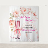 Ze bindt de knoop Vrijgezellenfeest achtergrond Wandkleed (Voorkant)