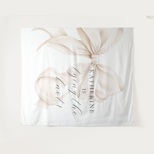 Ze bindt de Knoop Vrijgezellenfeest achtergrond Wandkleed (Voorkant (horizontaal))