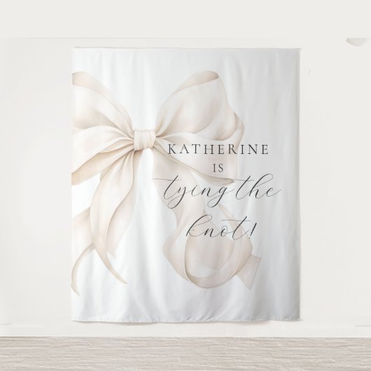 Ze bindt de Knoop Vrijgezellenfeest achtergrond Wandkleed (Voorkant)