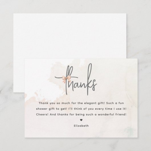 Ze bindt de knoop Vrijgezellenfeest bedankje Informatiekaartje (Voorkant / Achterkant)