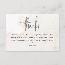 Ze bindt de knoop Vrijgezellenfeest bedankje Informatiekaartje