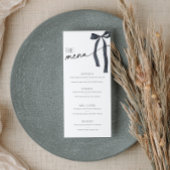 Ze bindt de knoop Vrijgezellenfeest Black Bow Menu