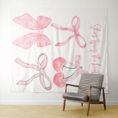 Ze bindt de knoop Vrijgezellenfeest foto achtergro Wandkleed (In Situ (horizontaal))