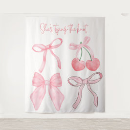 Ze bindt de knoop Vrijgezellenfeest foto achtergro Wandkleed