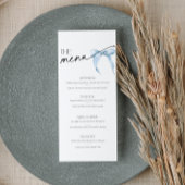 Ze bindt de knoop Vrijgezellenfeest Menu blauwe bo