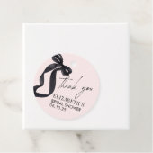 Ze bindt de knoop Vrijgezellenfeest partij gunst Bedankjes Labels (In situ)