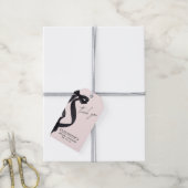 Ze bindt de knoop Vrijgezellenfeest partij gunst Cadeaulabel (Met Touw)