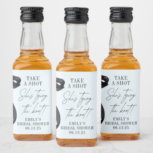 Ze bindt de knoop Vrijgezellenfeest partij gunst Likeurfles Etiket (Flessen)