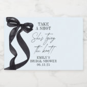 Ze bindt de knoop Vrijgezellenfeest partij gunst Likeurfles Etiket (Enkel label)